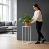 DanDiBo Blumenhocker Metall Weiß Eckig 60 cm Blumenständer Produktbild-Vorschau 3