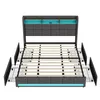 INONEFT Slaapbank 180x200 cm, bed met opbergruimte, 4 Productafbeelding-voorbeeld 9