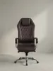 Bürostuhl Echtleder braun mit Rollen und Höhenverstellung 70x67x136 cm modern Design Möbel hochwertig Home Office Wohnzimmer Einrichtung Inspiration Wohnen Interior Zuhause elegant stilvoll_#sku_BARSPM1.297# Produktbild-Vorschau