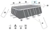 Bestway® Ersatzteil Horizontale Poolstange C (grau) für Produktbild-Vorschau 2
