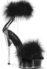DELIGHT-624F Damen Sandale von Pleaser, Transparent Schwarz Produktbild-Vorschau 1
