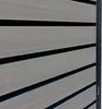 A close-up view of a grey wooden-look surface with black horizontal lines. Produktbild-Vorschau