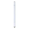 A white stylus pen with silver accents is shown vertically against a white background. Produktbild-Vorschau
