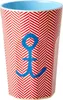 Rice Großer Becher - Rot - Anchor Print Melamin Produktbild-Vorschau 1