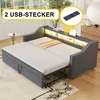 Łóżko tapicerowane Sweiko Rozkładana sofa 90/180 x 190 cm, Podgląd zdjęcia produktu 13