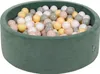 KiddyMoon 90x30cm/300 míčků ∅ 7cm Velurový Kulatý Suchý Náhled obrázku produktu 1