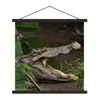 MuchoWow® Textilposter Krokodil mit offenem Maul 120x120 cm Produktbild-Vorschau 1