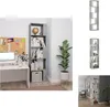 vidaXL Bücherregal/Raumteiler Betongrau 45x24x159 cm Produktbild-Vorschau 1