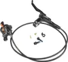 A bicycle hydraulic disc brake set with its components laid out on a white background. Produktbild-Vorschau