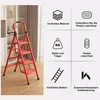 Seven Comfort Trittleiter 4 Stufen Stehleiter Klappleiter Produktbild-Vorschau 7