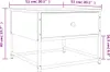 vidaXL Salontafel, bruin, eikenlook, 51x51x40 cm, houtvezel Productafbeelding-voorbeeld 8
