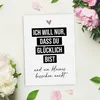 Postkarte LIEBE Ich will nur, dass du glücklich bist Produktbild-Vorschau 3