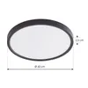 Lindby LED-Deckenleuchte Pravin, Ø 40 cm, CCT, schwarz Produktbild-Vorschau 4
