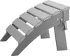 A gray Adirondack ottoman is shown against a white background. Podgląd zdjęcia produktu