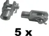 5 Stück - Gabelkopf - 10x20 - M10 mit Splintbolzen - Produktbild-Vorschau 2