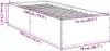 vidaXL Rám postele bez matrace Sonoma dub 75x190 cm Náhled obrázku produktu 7