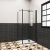 85x70cm 185cm 6mm Falttür mit Seitenwand Eckdusche ESG Nano Produktbild-Vorschau 1
