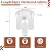 ZMH LED Deckenleuchte 3 Flammig weiß Deckenlampe Spots GU10 Produktbild-Vorschau 5