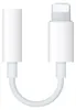 A white adapter cable with a Lightning connector on one end and a 3.5mm headphone jack on the other. Podgląd zdjęcia produktu