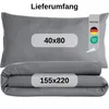 Komfortec Premium Bettwäsche 155x220 cm Bettbezug + 40x80 Produktbild-Vorschau 7