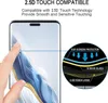 A close-up of a smartphone screen protector with a diagram illustrating its layers and a finger touching the screen. Anteprima dell’immagine prodotto