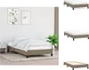 vidaXL Bettgestell Taupe 100x200 cm Stoff -  Betten & Produktbild-Vorschau 1