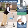 LZQ chodítko pre seniorov Stabilné, výškovo nastaviteľné, Náhľad obrázku produktu 6