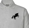 Huuraa Herren Polo Shirt Einhorn Silhouette S Sport Grey Produktbild-Vorschau 2