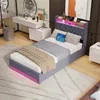 MODFU Boxspringbett 140×200 mit bettkasten,Polsterbett mit Produktbild-Vorschau 8