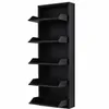Alveon Schuhkipper Metall 5 Klappen schmal 51 x 15 x 170 cm Produktbild-Vorschau 2