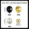 Ballonnen zwart goud - 60 stuks ballonnen in goud en zwart Productafbeelding-voorbeeld 3