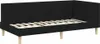 vidaXL Eckbettgestell Schwarz 100 cm x 200 cm Stoff und Produktbild-Vorschau 4