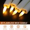 Led stabkerzen mit Fernbedienung 6 pcs Flammenlose Kerzen Produktbild-Vorschau 4