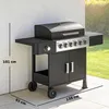Outsunny Gasgrill 17,8 KW 6+1 Brenner BBQ Grillwagen aus Produktbild-Vorschau 3
