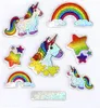 com-four® 100x Einhorn Glitzer Sticker für Kinder - Bunte Produktbild-Vorschau 6