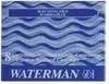 WATERMAN Tintenpatrone Stand. Serenity Blue 8 Stück Náhľad obrázku produktu 2