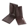 Two open brown leather wallets are displayed against a white background. Produktbild-Vorschau