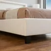 Polsterbett MIRASOL 120x200 cm, Weiß - Einzelbett mit LED Produktbild-Vorschau 6