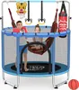 FUNTOK detská trampolína 140 cm s hojdačkou, sadou kruhov, Náhľad obrázku produktu 1