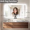 Zrcadlo do koupelny WISFOR s Bluetooth a LED osvětlením, Náhled obrázku produktu 11