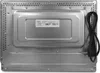 The back of a Whirlpool microwave oven is shown, with a label and power cord visible. Produktbild-Vorschau
