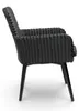 Dining-Gartenstuhl | Pisa | Schwarz | Rattan | 2er Set Produktbild-Vorschau 6