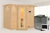 Karibu Sauna Innensauna Sahib 2 Eckeinstieg Ofen 9 kW  Produktbild-Vorschau 1