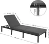 SONGMICS Gartenliege, 5cm dicker Auflage, 59x198x28cm, Produktbild-Vorschau 8