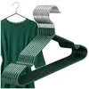 Lot de 10 cintres en métal pour armoire, crochet vert, noir Voir les images du produit 1