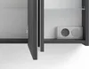 A close-up view of an open cabinet, showing the interior shelves and a small electrical box with two circular openings. Náhled obrázku produktu