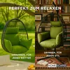 HOMESCAPES Hängesessel-Kissen Outdoor grün mit Kopfstütze, Produktbild-Vorschau 5