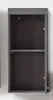 An open gray cabinet mounted on a white wall. Anteprima dell’immagine prodotto