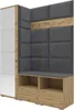 Garderoben-Set Nela II mit Spiegel, Polstergarderobe mit Produktbild-Vorschau 1
