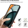 A hand is holding a smartphone with a black case, showcasing its features. Produktbild-Vorschau
